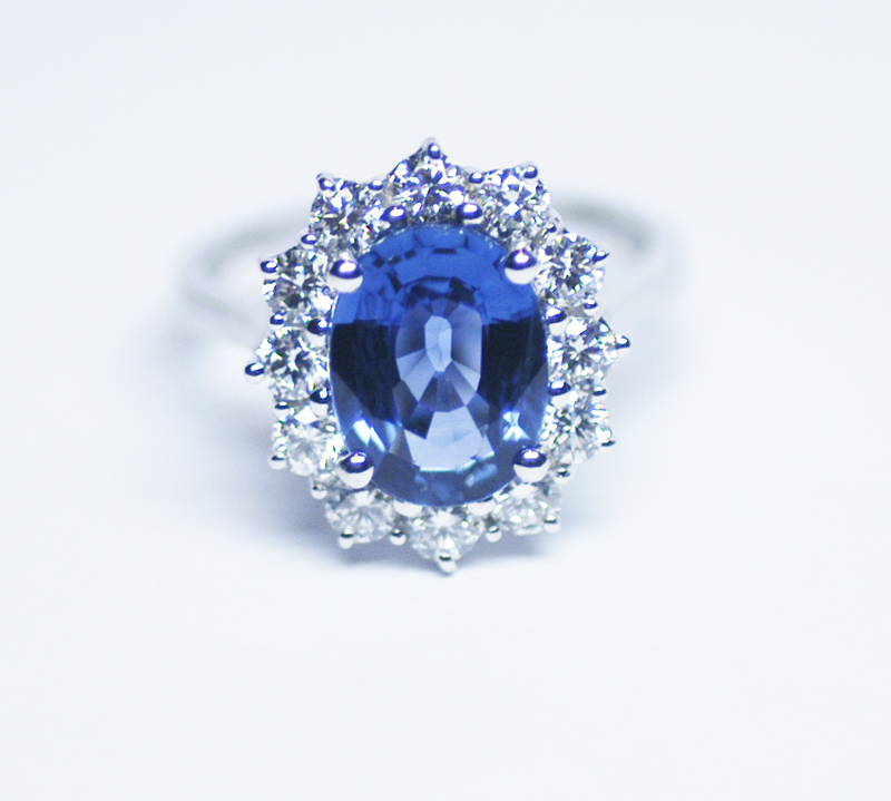 Anello con Zaffiro Naturale di 5 carati-5