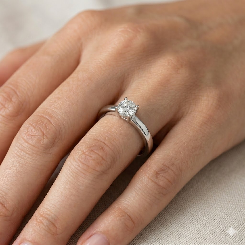 anello-solitario-0-40-carati-h-vs2-indossato-mano