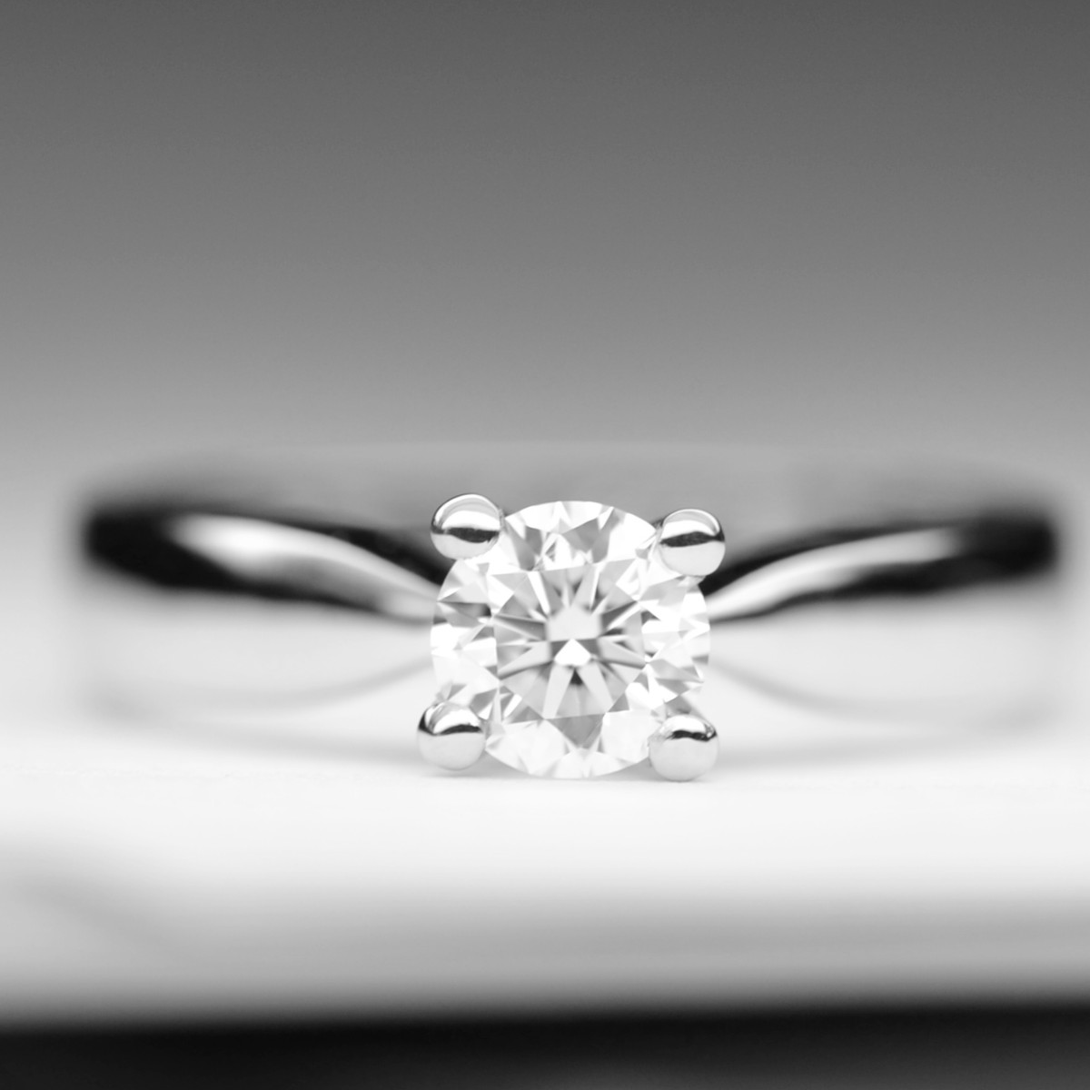 Anello Solitario con Diamante 0.40 carati D-IF GIA