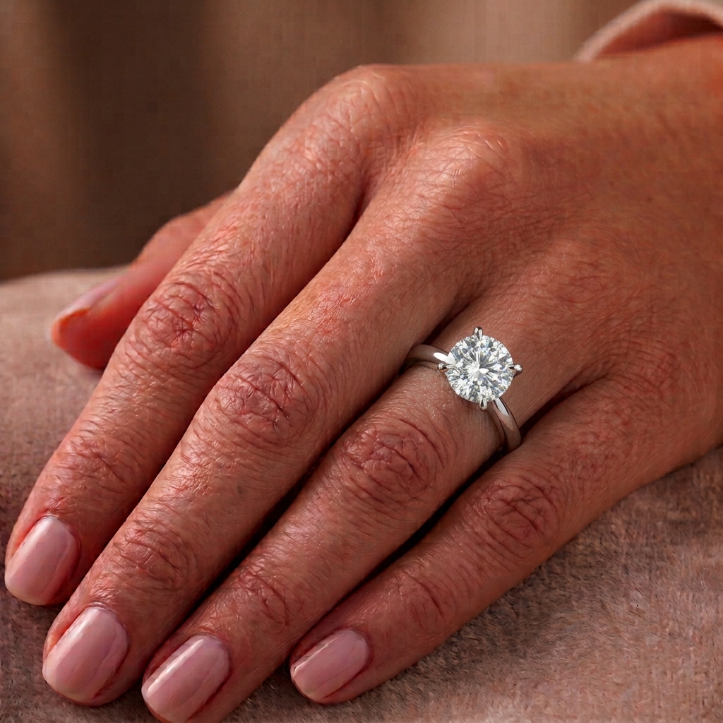 anello-solitario-con-diamante-di-3-carati-sulla-mano