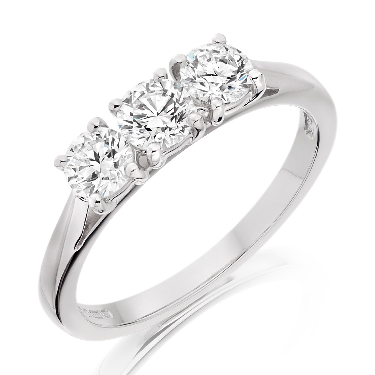 Anello Trilogy 3 da 0.40 F-VS1 GIA