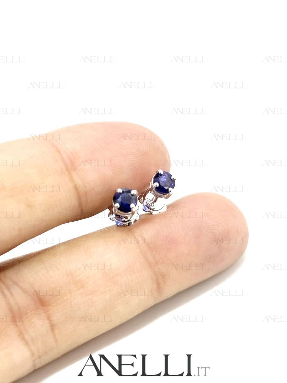 Orecchini Zaffiri Punti Luce