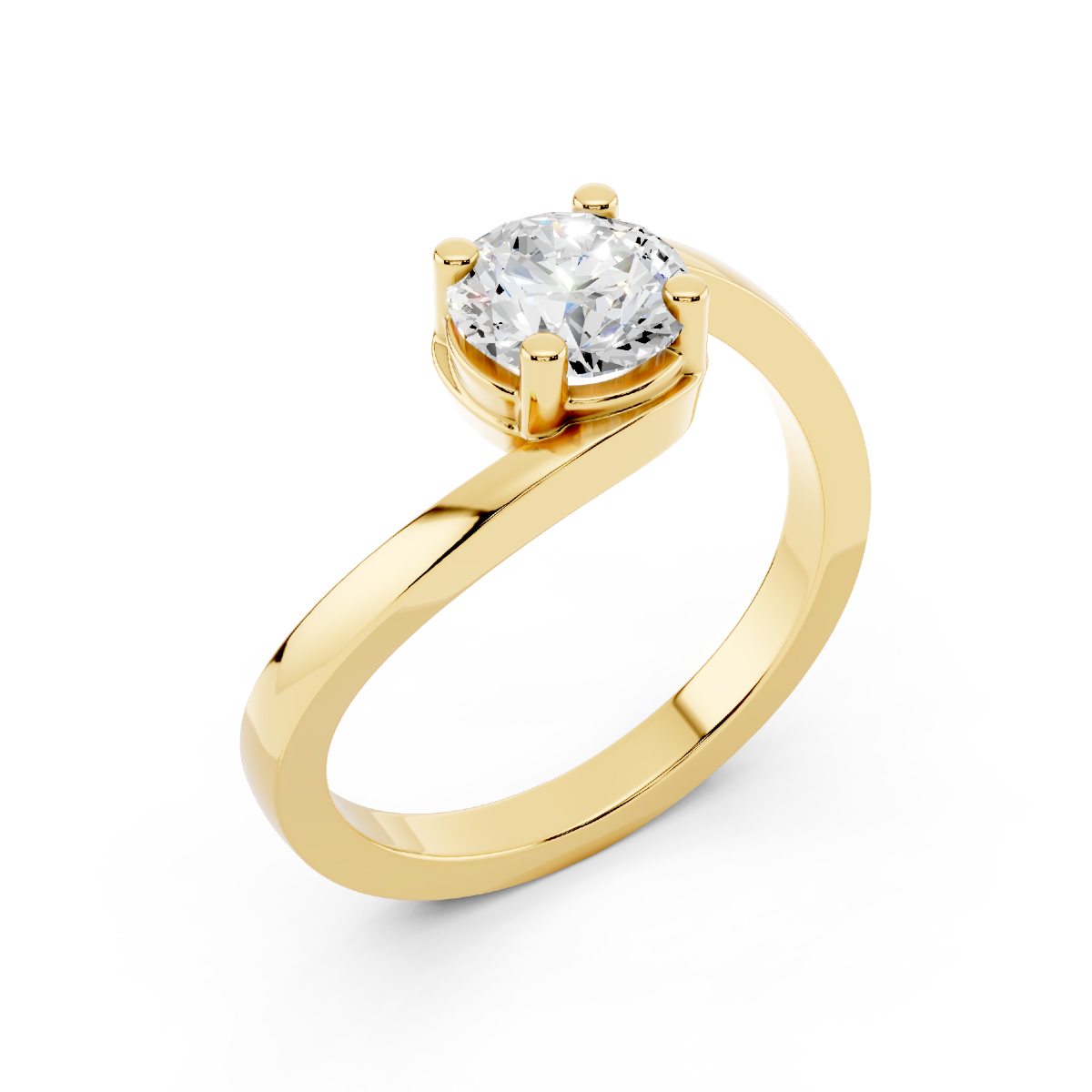 Solitario abbraccio 0.70 F-VS1 GIA