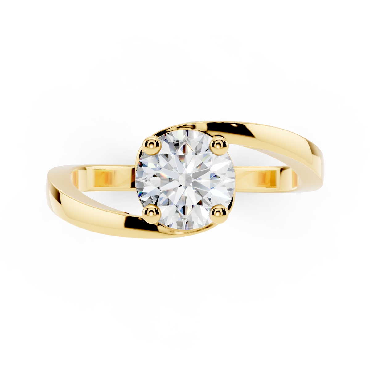 Solitario abbraccio 0.70 F-VS1 GIA