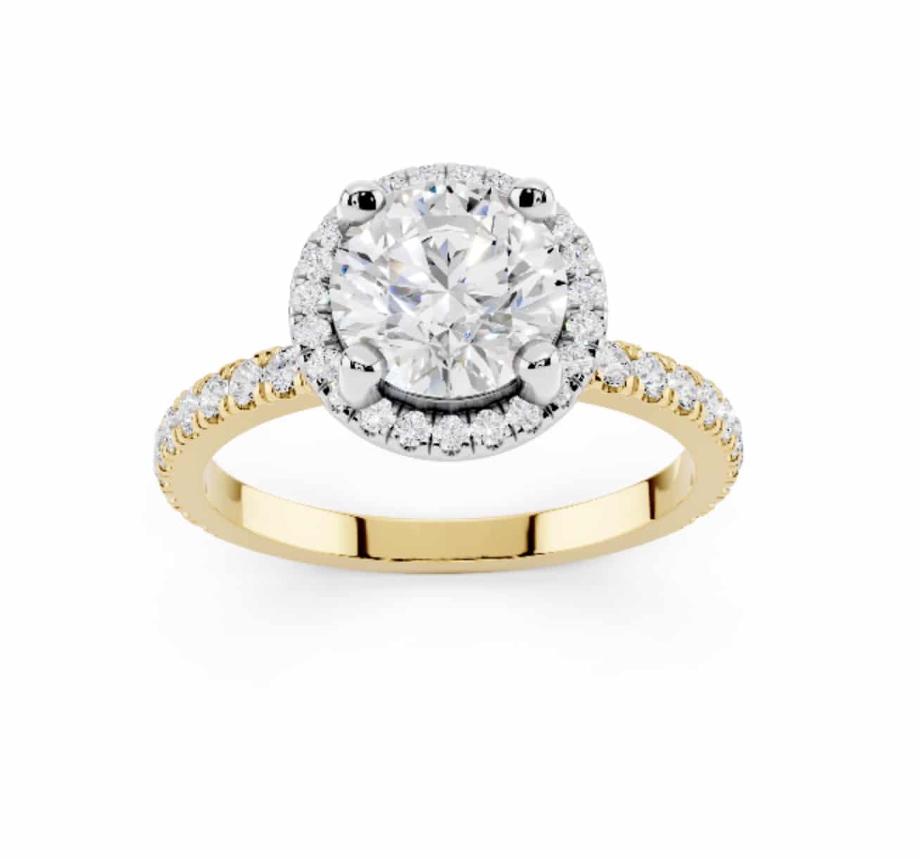 Anello modello Milano 1 Carato D-IF GIA America