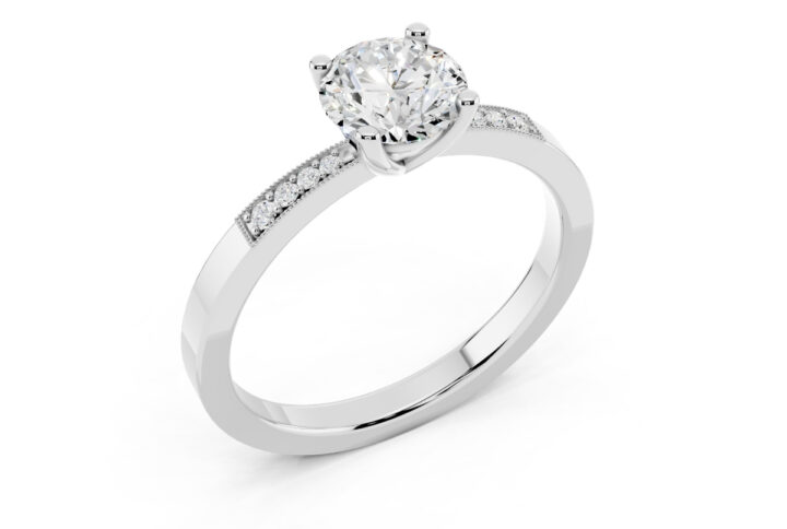 Anello 0.60 F-VS1 Triplo Excellent GIA