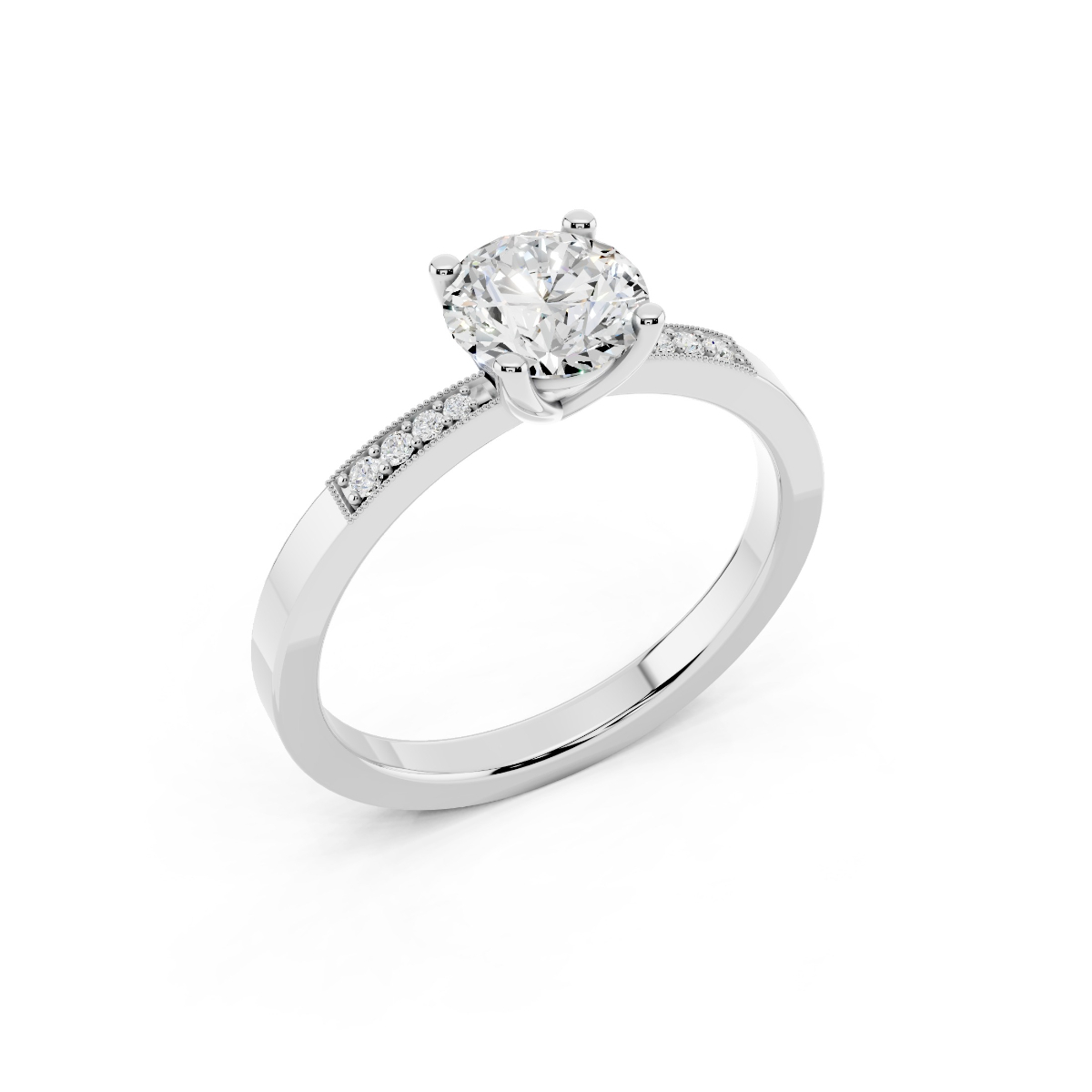 Anello 0.60 F-VS1 Triplo Excellent GIA