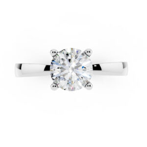 Anello 1 Carato D-VS1 Triplo Excellent GIA 5