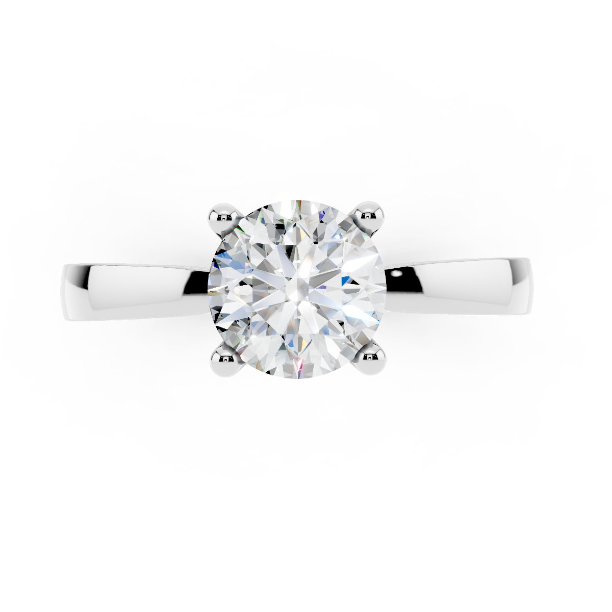 Anello 1 Carato D-VS1 Triplo Excellent GIA 5