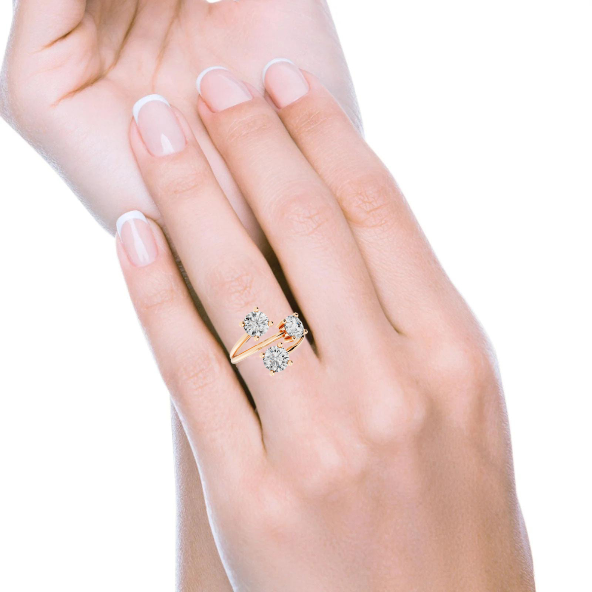 Anello 1.20 F-VS1 Triplo Excellent GIA MANO