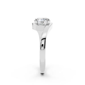 Anello Abbraccio 1 ct Triplo Excellent GIA Laterale