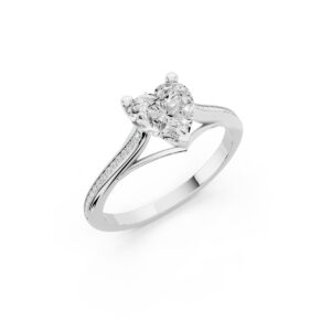 Anello Cuore 1 Carato F-VVS1 GIA