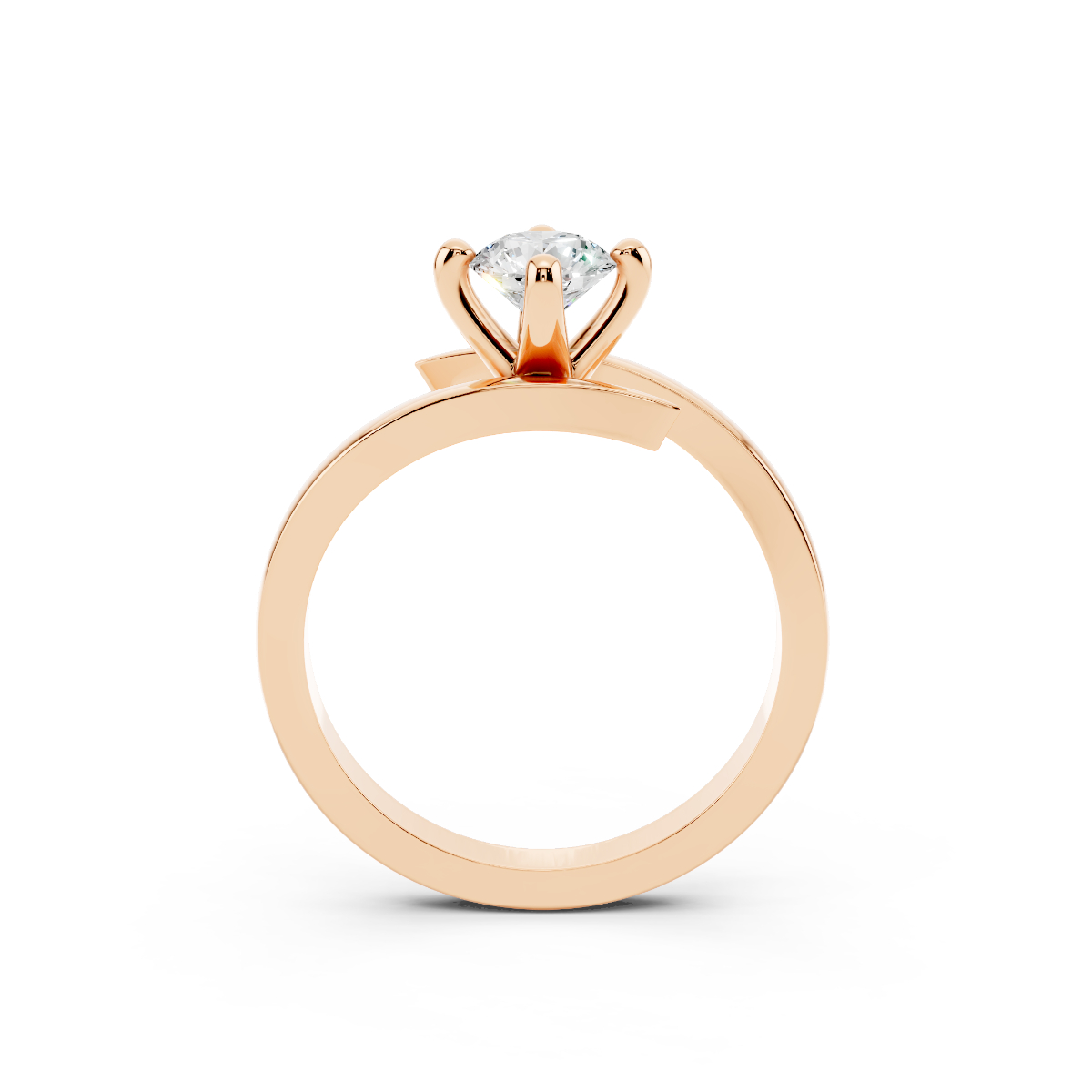 Anello Delfino 0.60 D-VS1 Triplo Excellent GIA 3