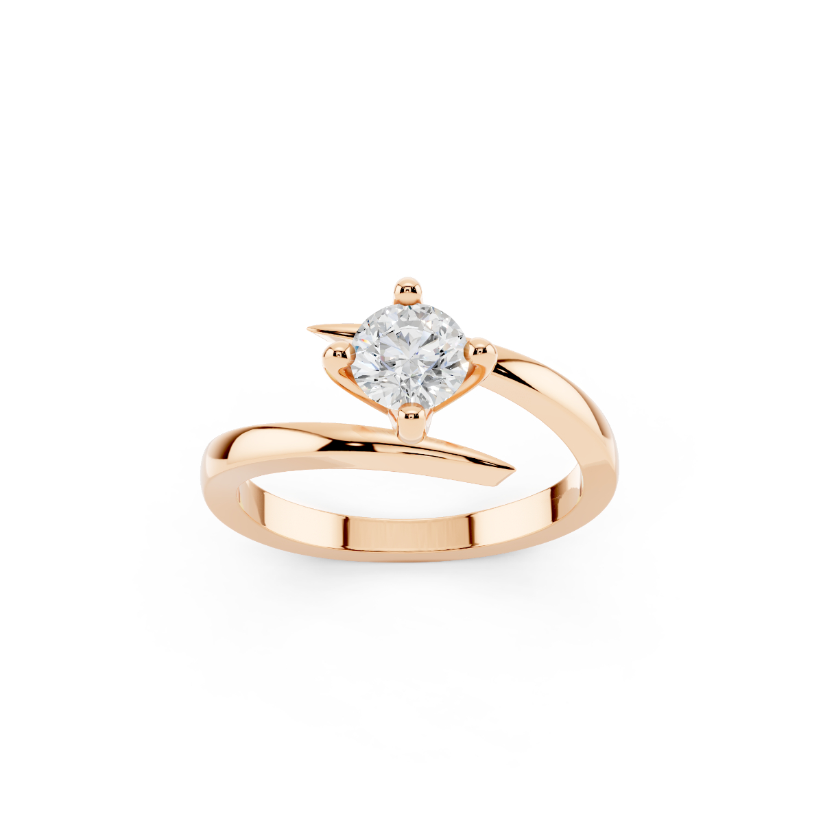 Anello Delfino 0.60 D-VS1 Triplo Excellent GIA 4