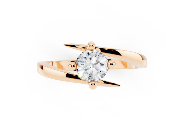 Anello Delfino 0.60 D-VS1 Triplo Excellent GIA 5