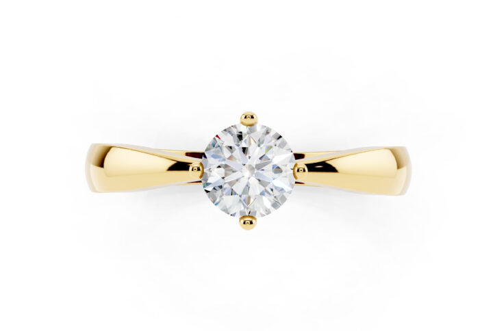 Anello Diamante 0.50 D-VS1 Triplo Excellent GIA