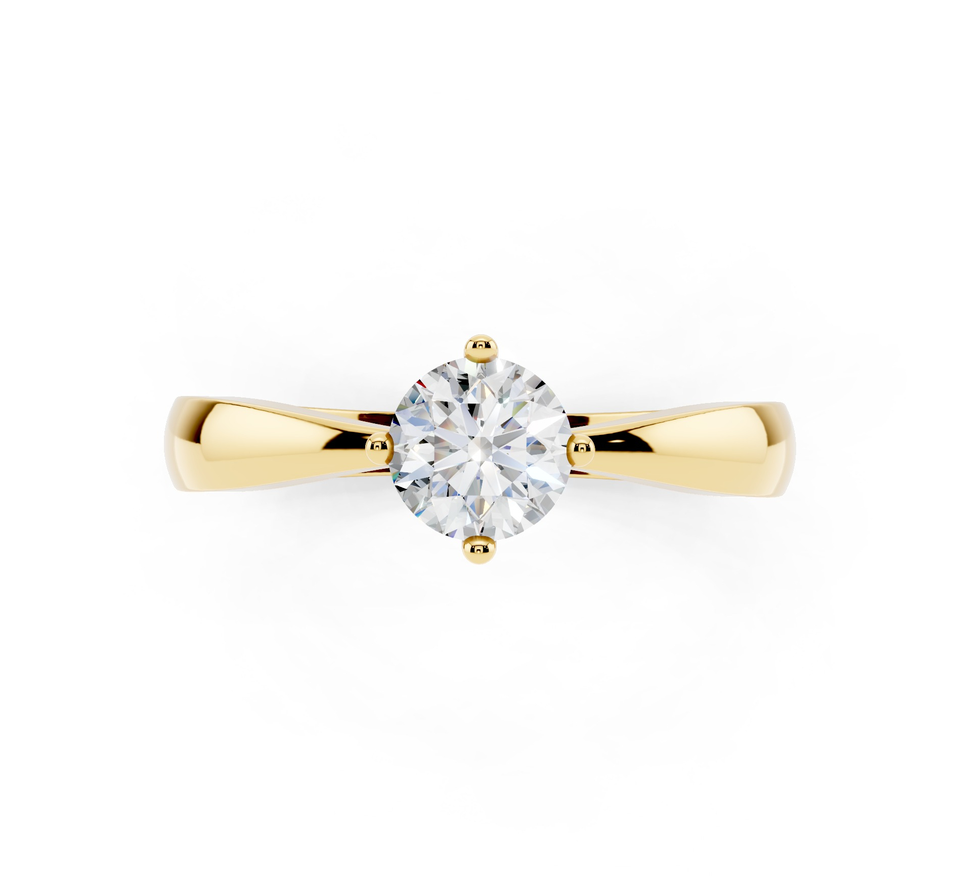 Anello Diamante 0.50 D-VS1 Triplo Excellent GIA