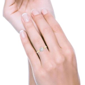 Anello Fidanzamento 0.50 F-VVS1 GIA-0