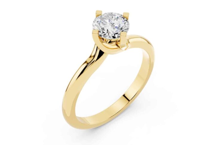 Anello Fidanzamento 0.50 F-VVS1 GIA-2