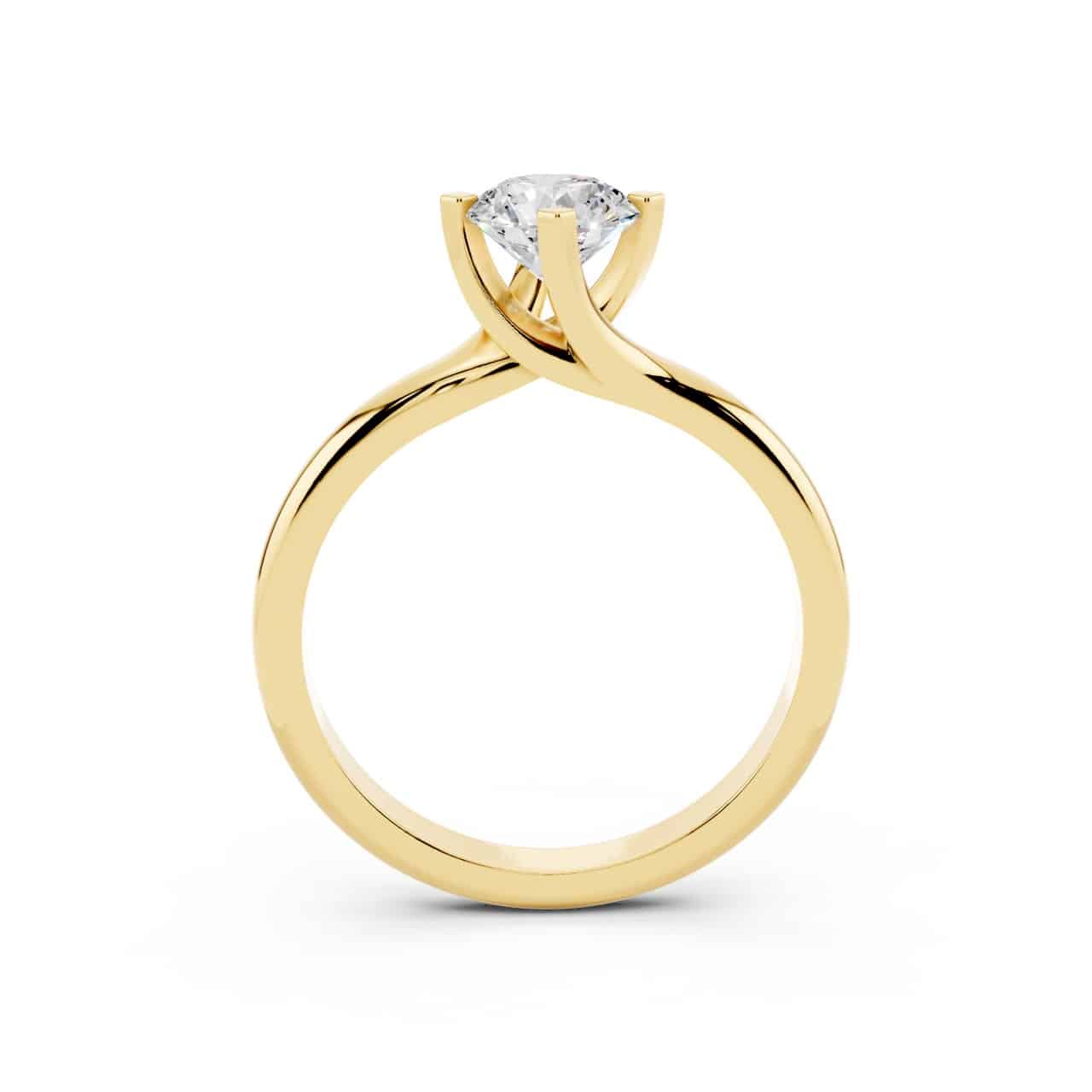 Anello Fidanzamento 0.50 F-VVS1 GIA-4