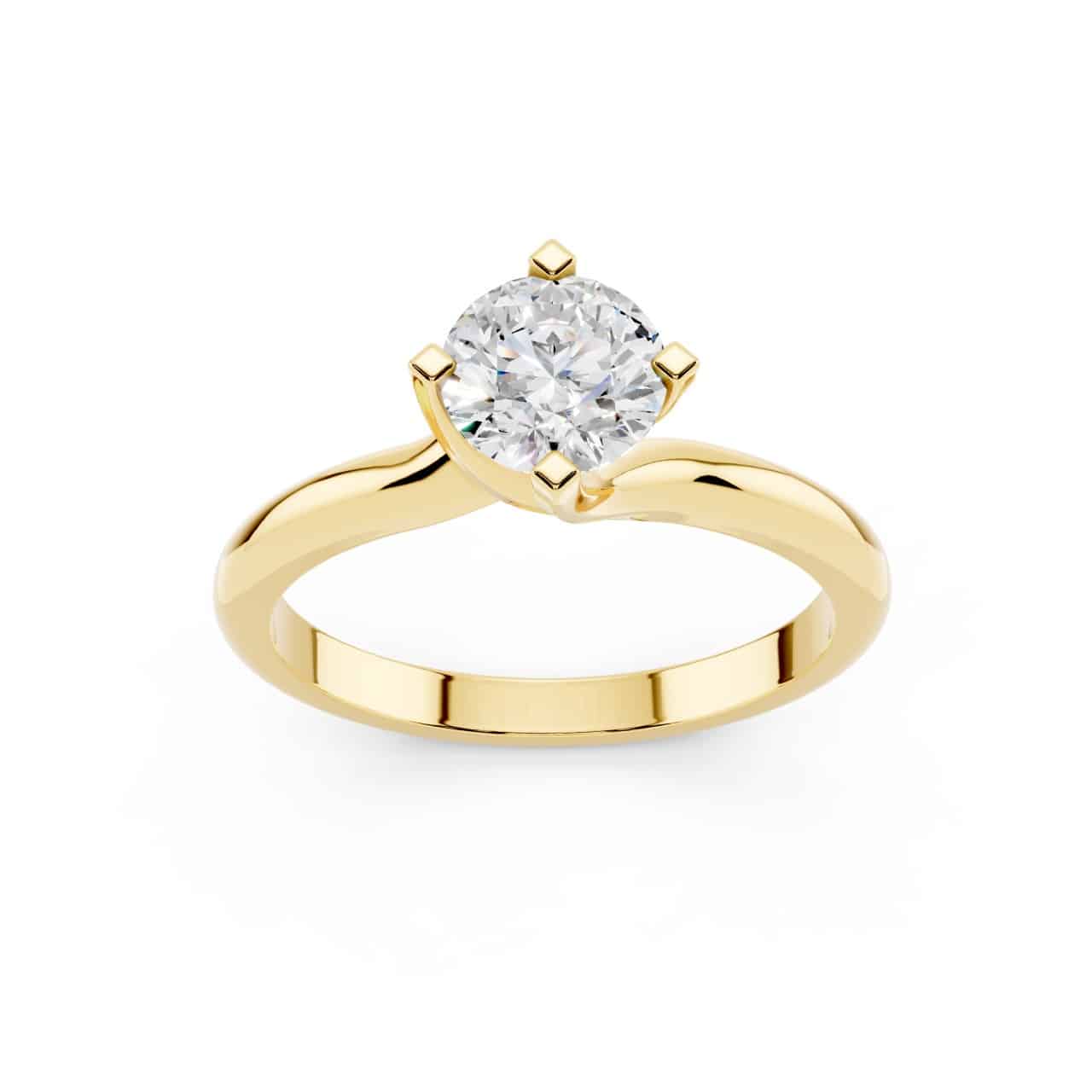 Anello Fidanzamento 0.50 F-VVS1 GIA-6