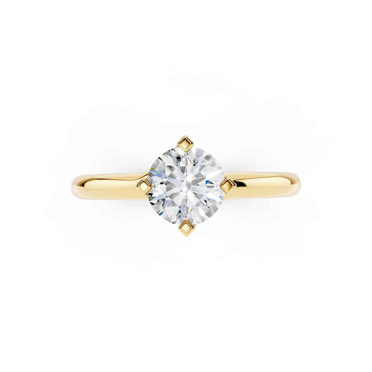Anello Fidanzamento 0.50 F-VVS1 GIA-7