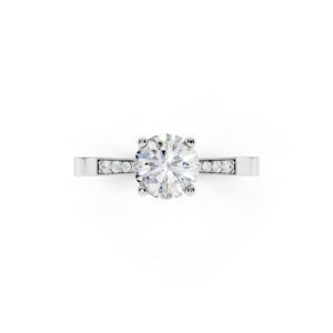 Anello Fidanzamento 0.60 D-VS1 Triplo Excellent GIA