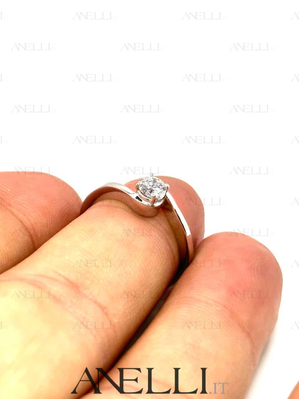 Anello Fidanzamento D-IF Triplo Excellent