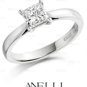 Anello Fidanzamento Princess 0.50 F-VVS1 GIA
