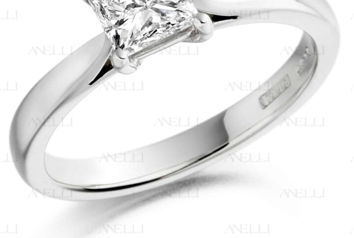 Anello Fidanzamento Princess 0.50 F-VVS1 GIA