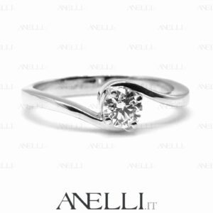 Anello Fidanzamento brillante D-IF Triplo Excellent