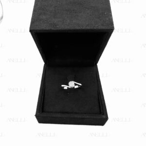 Anello Fidanzamento diamante D-IF Triplo Excellent