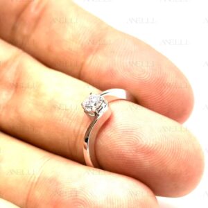 Anello Fidanzamento diamante D Triplo Excellent