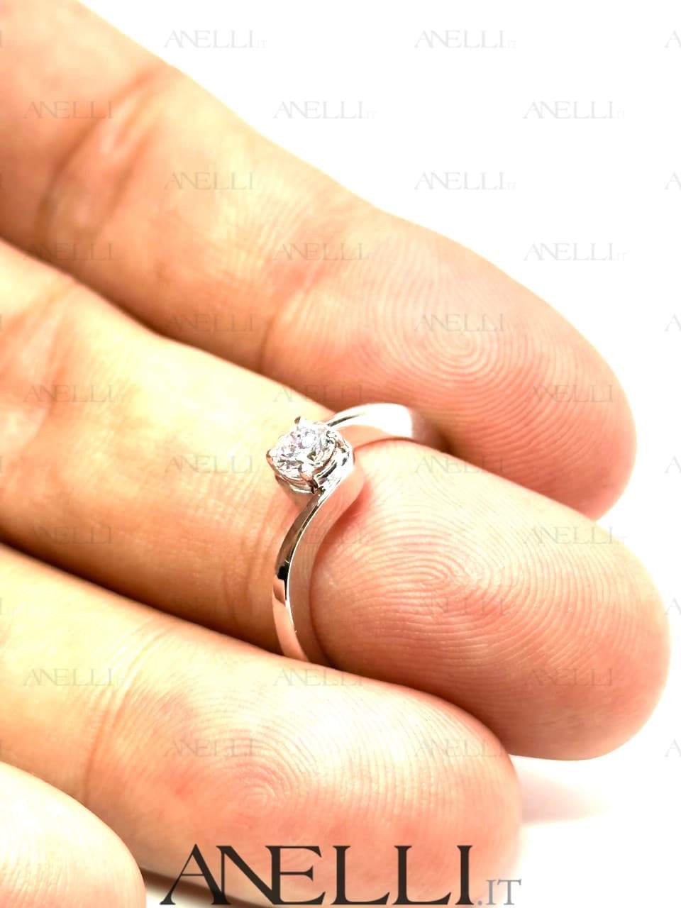 Anello Fidanzamento diamante D Triplo Excellent