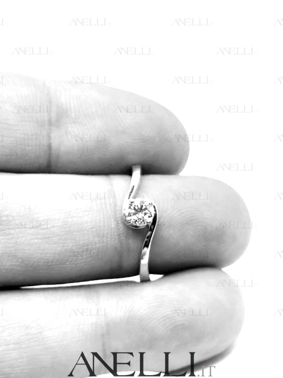 Anello Fidanzamento diamante IF Triplo Excellent