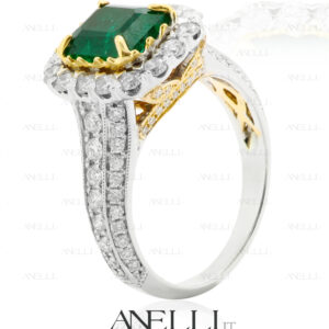 Anello Smeraldo Colombiano 3.50 Carati