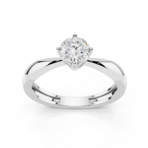 Anello Solitario 0.50 D-VS1 Triplo Excellent GIA 6