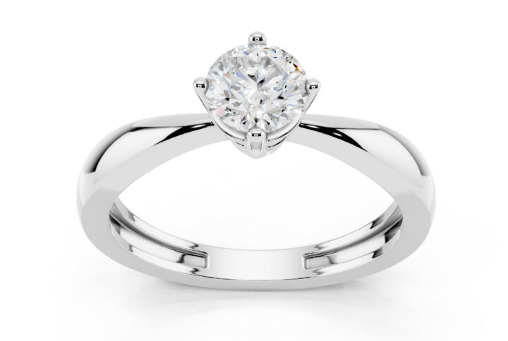 Anello Solitario 0.50 D-VS1 Triplo Excellent GIA 6