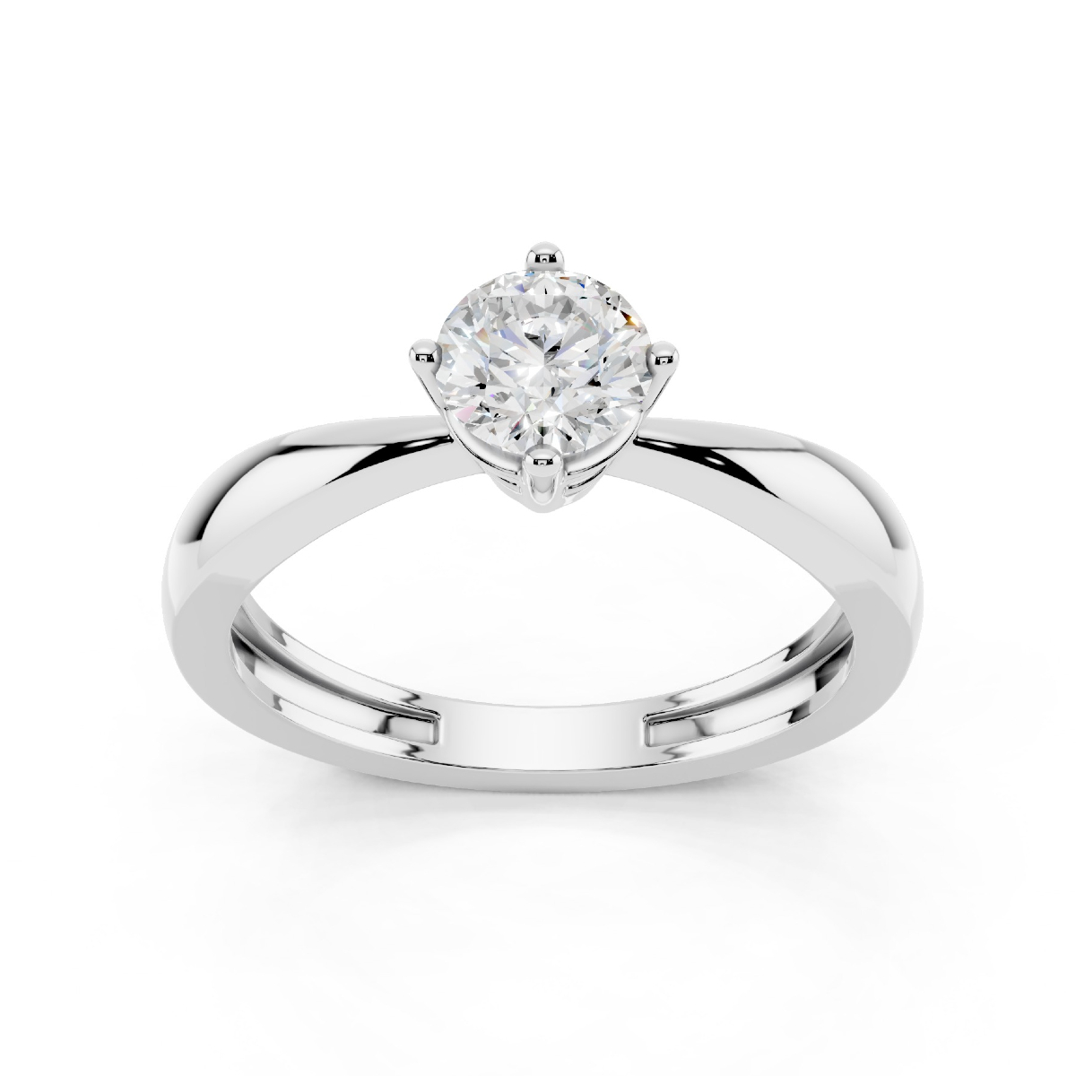 Anello Solitario 0.50 D-VS1 Triplo Excellent GIA 6