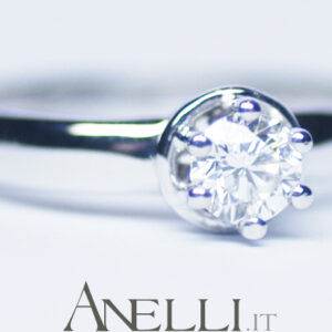 Anello Solitario 6 griffe 0,28 carati F-VVS13