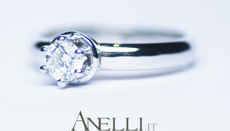 Anello Solitario 6 griffe 0,30 carati G-VS11