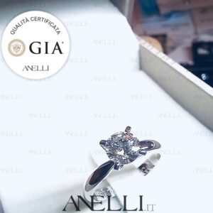Anello Solitario Fidanzamento 1 Carato