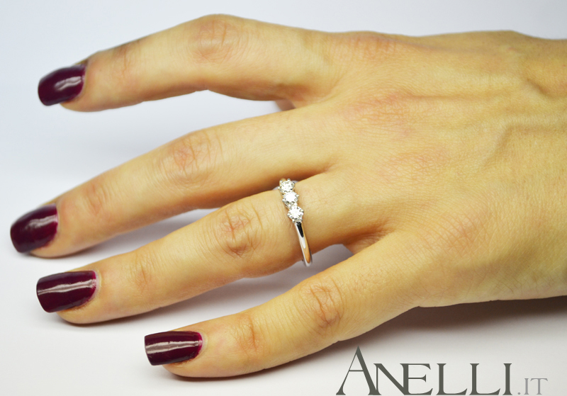 Anello Trilogy 0.36 ct E-IF7