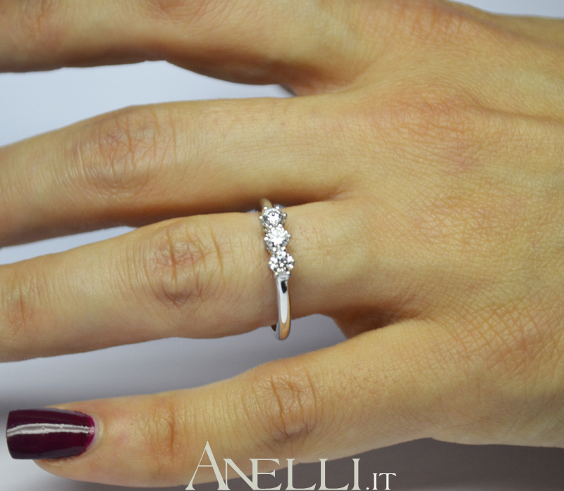 Anello Trilogy 0,36 carati E-VVS1-1