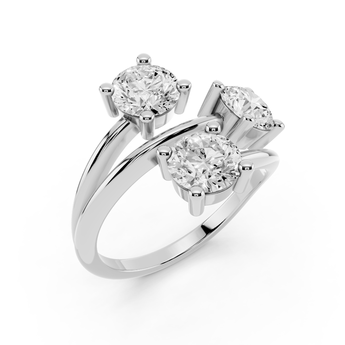 Anello Trilogy 1.20 F-IF Triplo Excellent GIA-1