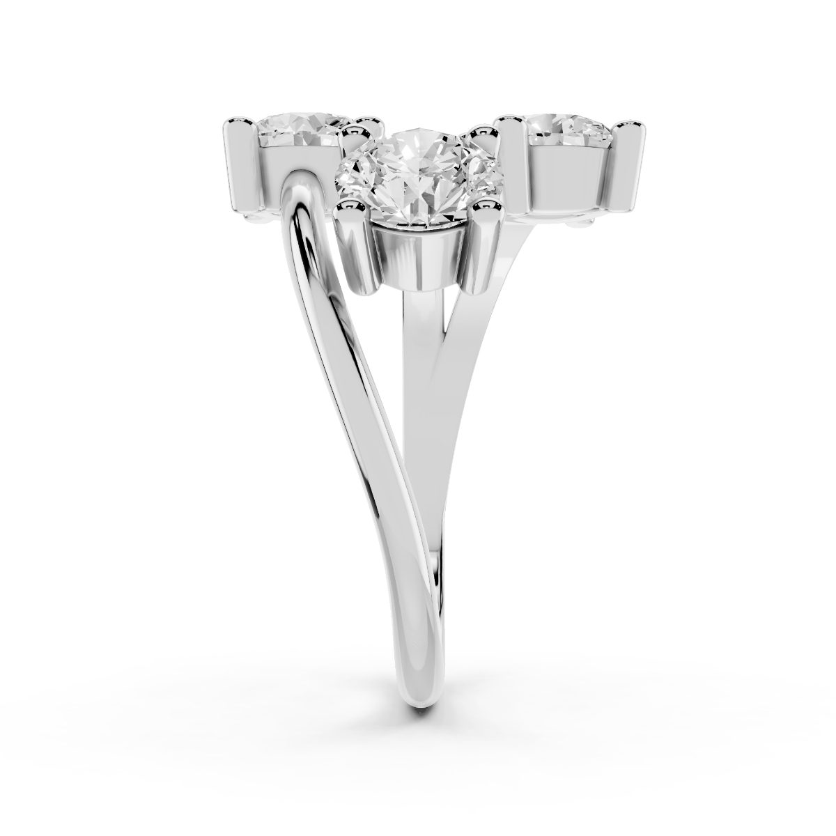 Anello Trilogy 1.20 F-IF Triplo Excellent GIA America
