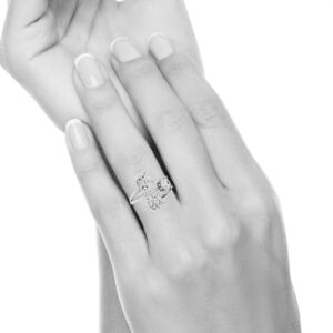 Anello Trilogy 1.20 F-IF Triplo Excellent GIA mano