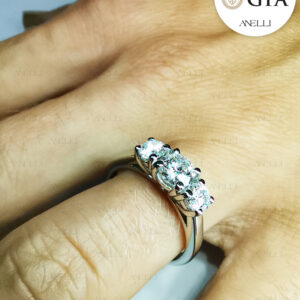 Anello Trilogy 1.50 Carati D-IF GIA-2