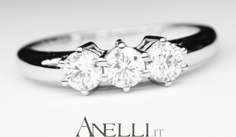 Anello Trilogy Mezzo carato F-VS1-1