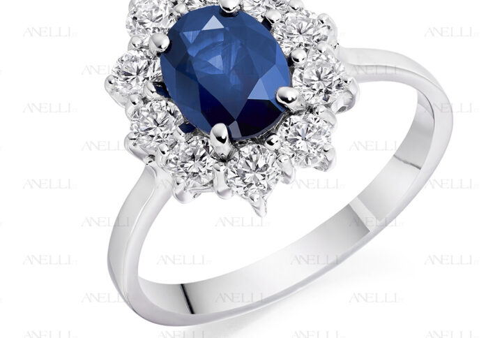 Anello Zaffiro 2 Carati